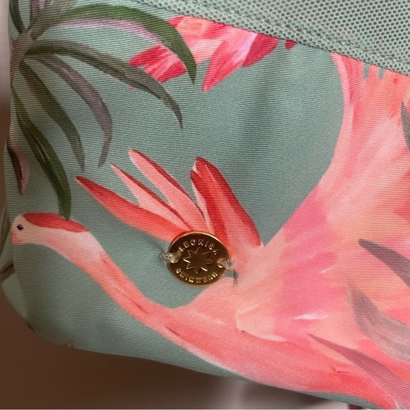 Leonisa Eco Friendly Slimming One Piece Swimsuit with Tulle Cutouts - Picture 6 of 7